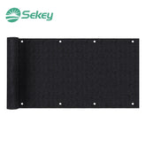 Sekey balcony privacy screen made of 220 g/m² HDPE, black